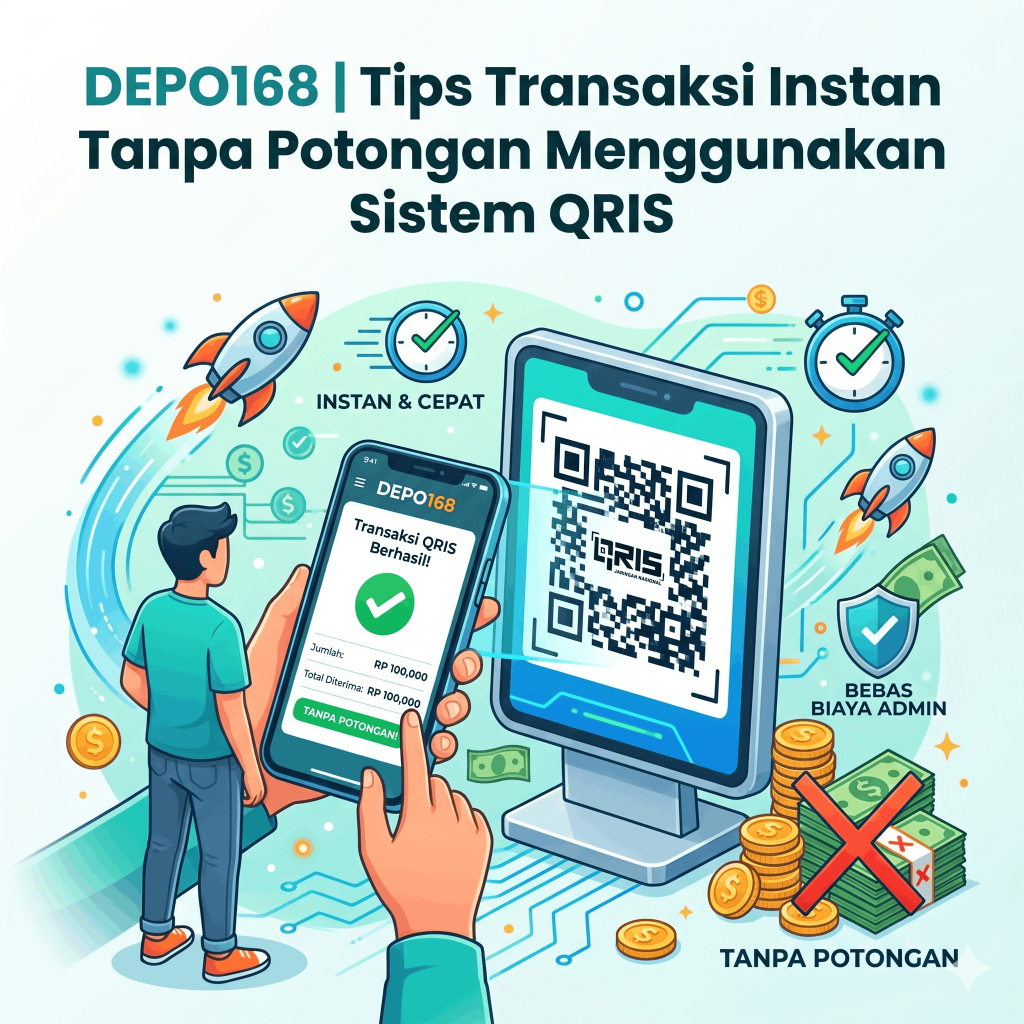 Tips Transaksi Instan Tanpa Potongan Menggunakan Sistem QRIS di Depo168